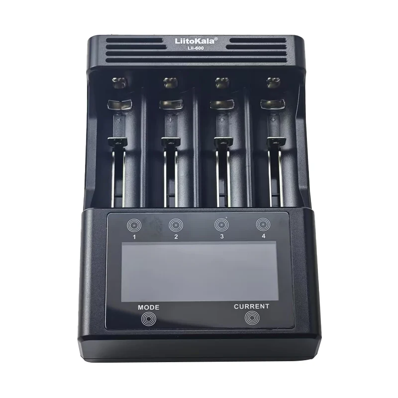 Original Liitokala Lii-600 AC DC LED Li-ion 3.7V 18650 Ni-MH 1.2V Battery Charger 4 Slots Independent Charging Portable Charger