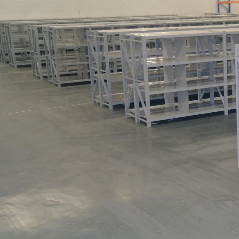 Middle duty warehouse rack tier shelving unit metal plate shelf 4 tiers shelving store storage equipment racking