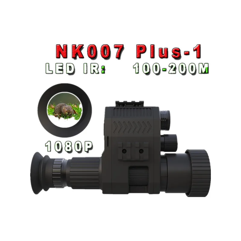NK007plus  1X-4X 390*390 1.2inch Amoled circuler screen Digital Night Vision scope hunting night vision clip on for Hunter