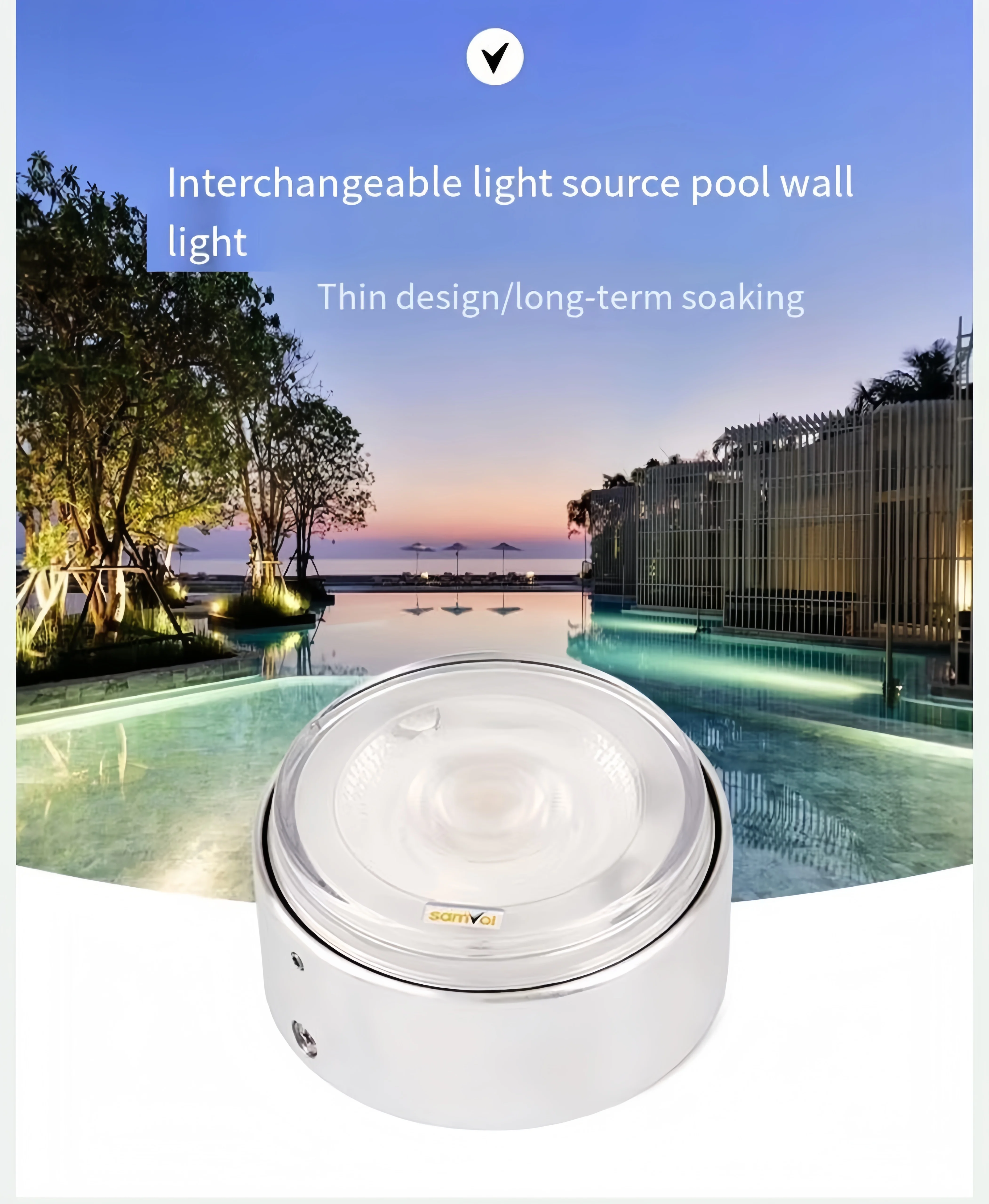 Colorful Underwater Lights Wall Mounted Underwater Lighting Swimming Pool Special Lights