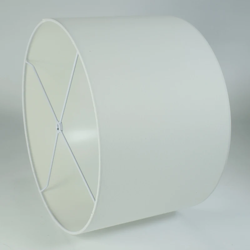 Custom Table Spider Washer Drum White Handmade Linen Lamp Shade