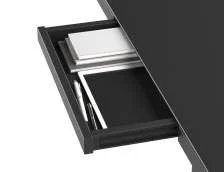 Electric Height Adjustable Desk Single Motor Standing Desk With Glass Tabletop Sense Touch Panel And   Wifi Charger