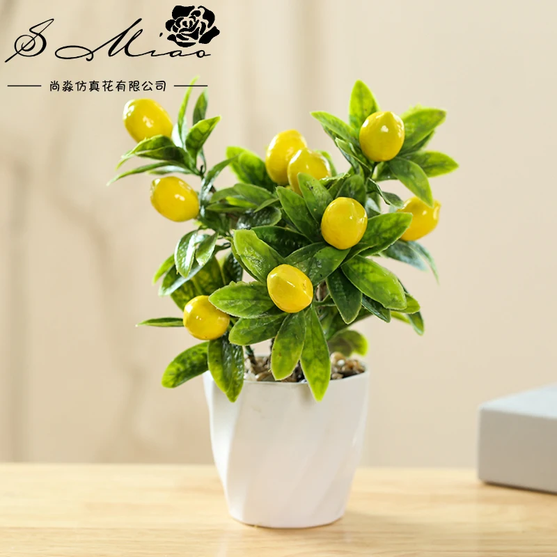 Hot Sale Wholesale Low MOQ Simulation Fruit Artificial Fruit Simulation Bonsai For Home Decoration