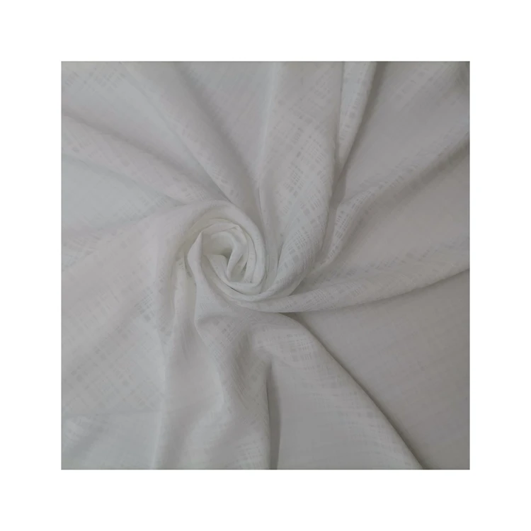 
High quality durable using various popular product fabric polyester chiffon dobby dress shirt fabric 