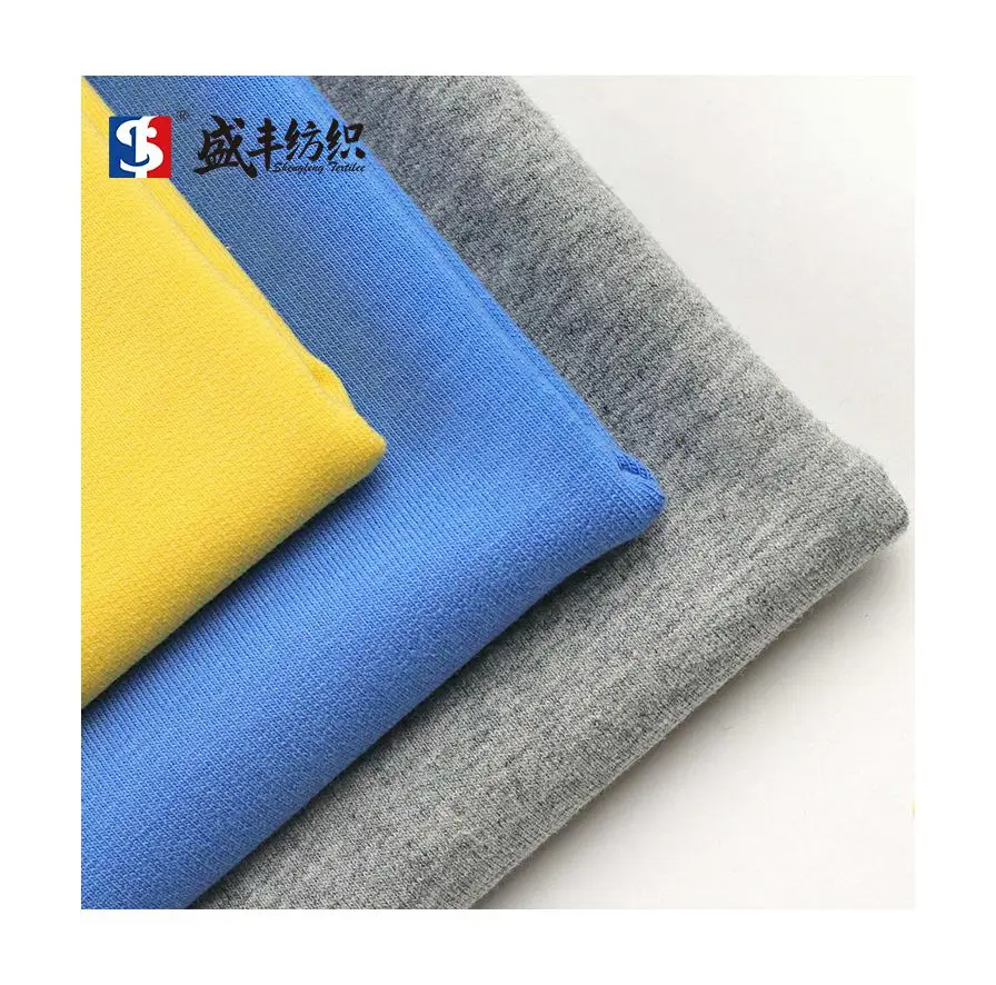 Top quality 32s blended french terry fabric 95% cotton,hemp french terry fabric