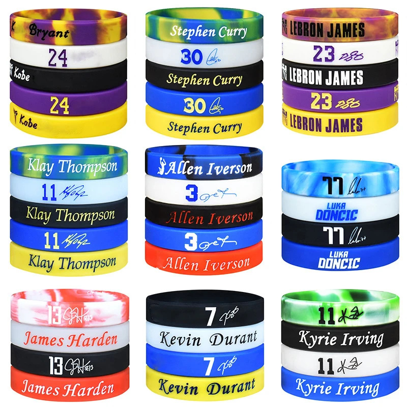 Eco-friendly Printed Custom Logo Rubber Bracelet Wrist Band Silicone Wristband