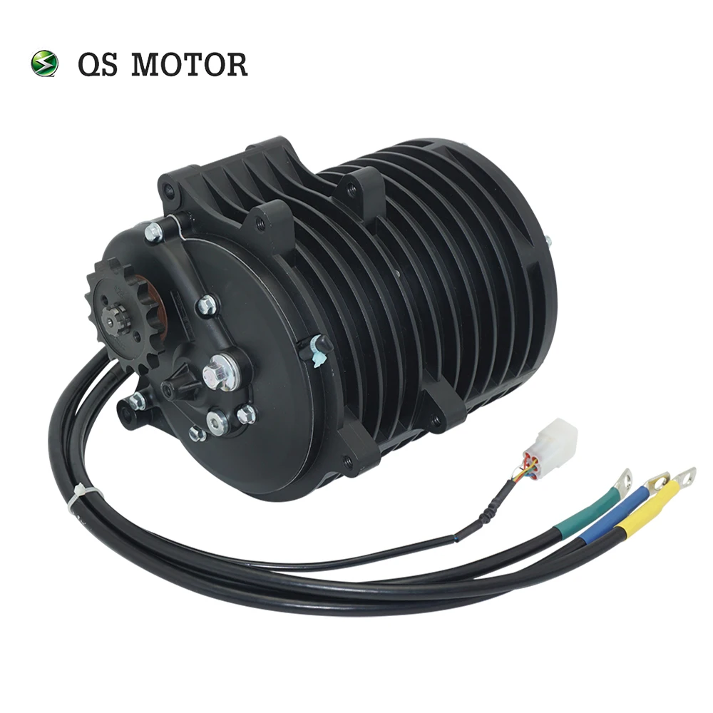 Новый Средний приводной двигатель QS138 70H V3 72 в 100 км/ч с редуктором 1:2.35 для электрического вездехода диртбайка