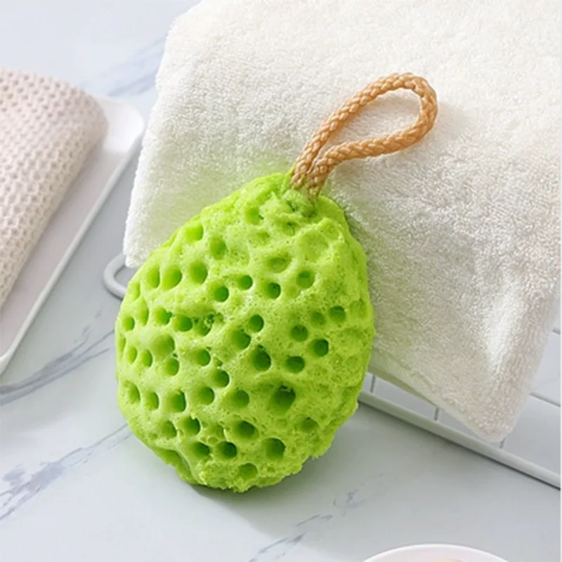 Custom Logo Exfoliating Bath Sponge for Women Men Shower Deep Cleansing Body Scrubber Sponge Set Multiple Textures