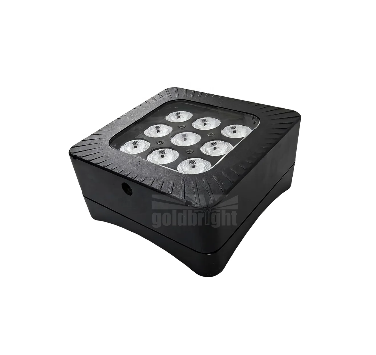 Ultrathin IP65 Waterproof Party light 9LED 10W RGBWA UV Wireless Uplight Mini LED battery Par lights