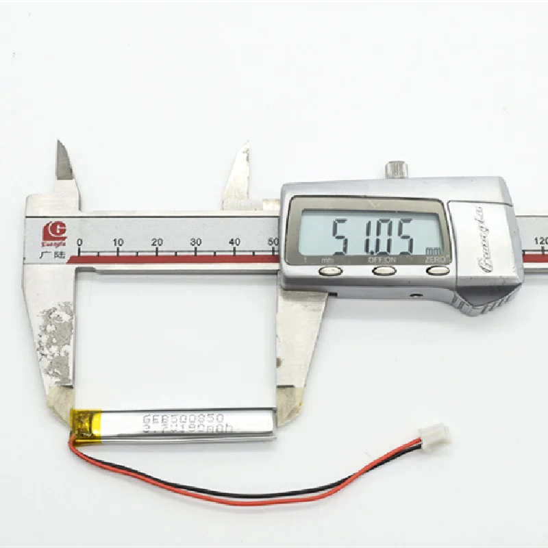 lipo battery cell 3.7V 180mAh 500850 rechargeable smallest battery cell 8mm width lithium polymer battery
