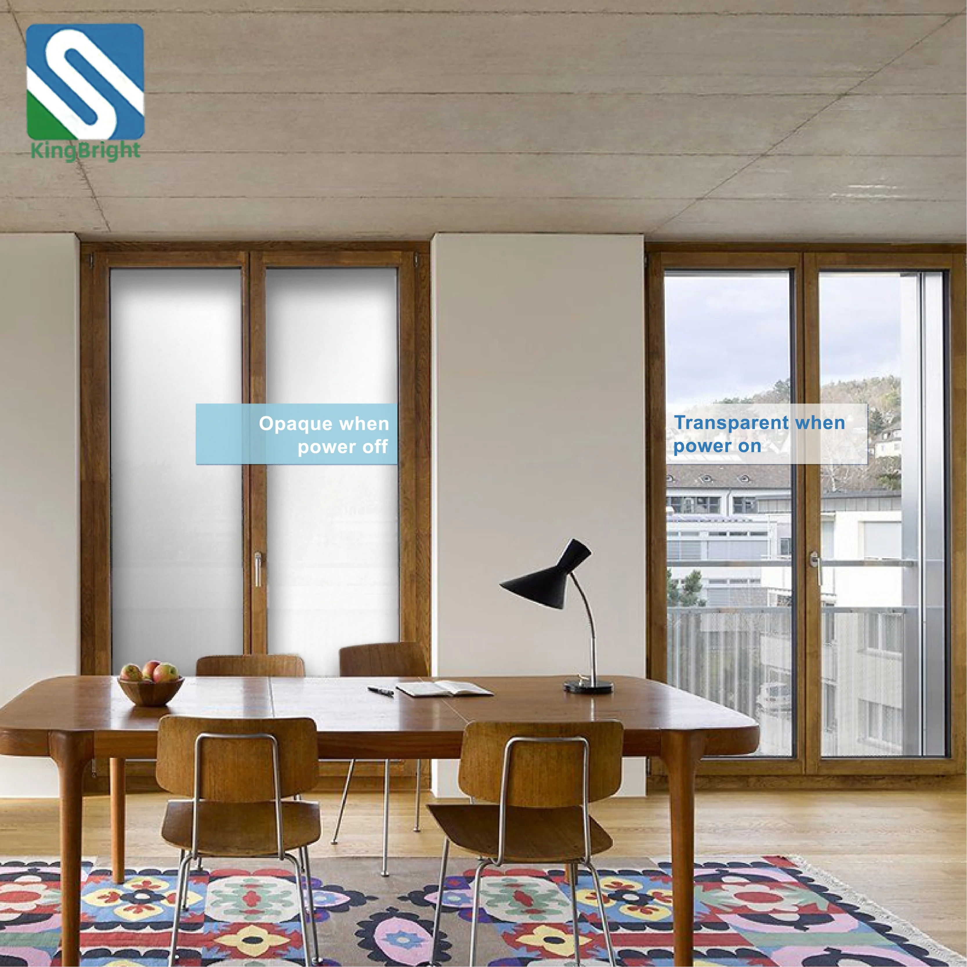 Liquid crystal privacy protection magic pdlc smart glass film electric tinting glass film