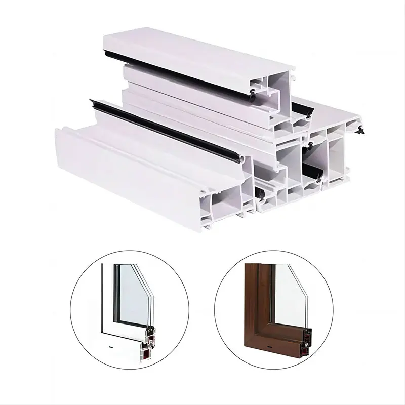ПВХ UPVC стеклянное окно профиль для окон и