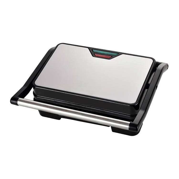 2 Slice 850W Removable Oil Tray  Die cast press contact grill  electric non-stick sandwich makers panini presses