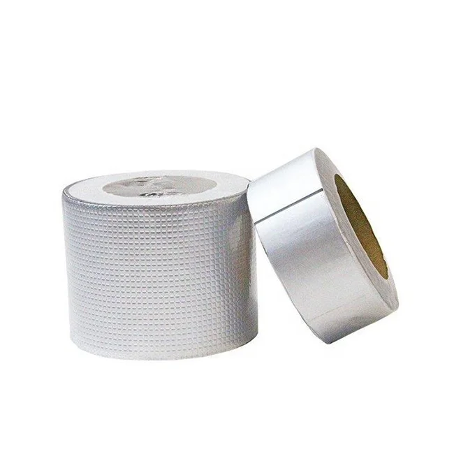 Aluminum Foil Butyl Rubber Tape Self Adhesive Waterproof For Roof Repair Leak Rubber Butyl Tape