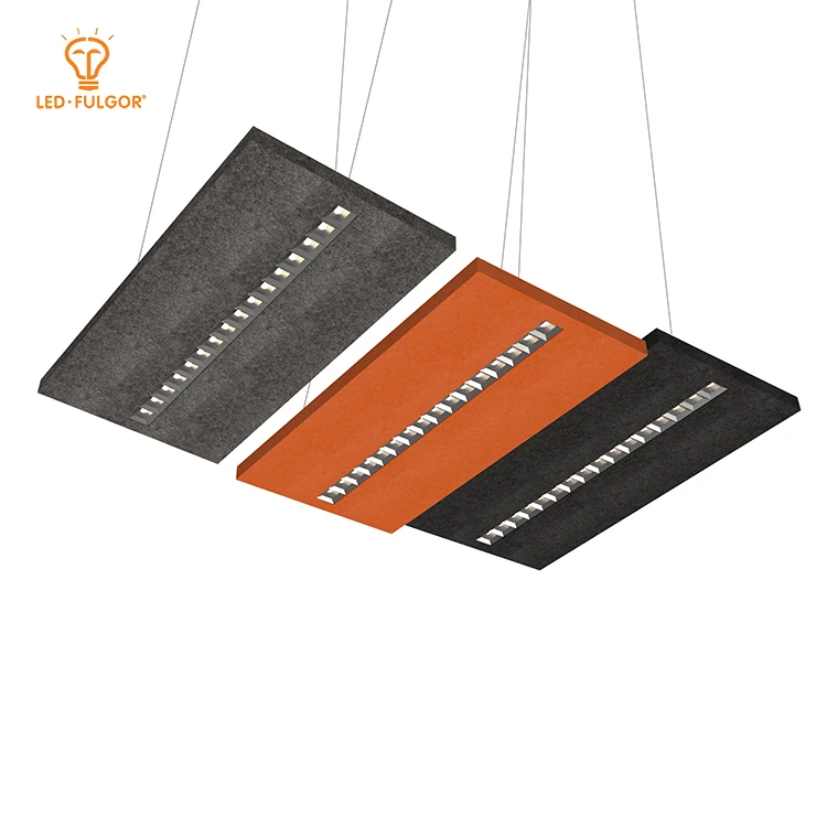 LED FULGOR DALI dimming pendant decorative PET felt Acoustic office LED light lamps