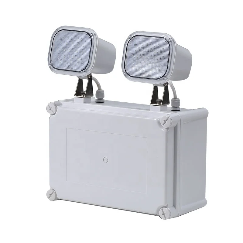 High Lumen Output IP65 Fire Protection Twin Spot Emergency Lamp Battery Backup Light