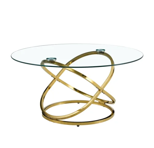 Modern Simple Electroplated Iron Tea Table High-End Fashion Full-Function Living Room Furniture