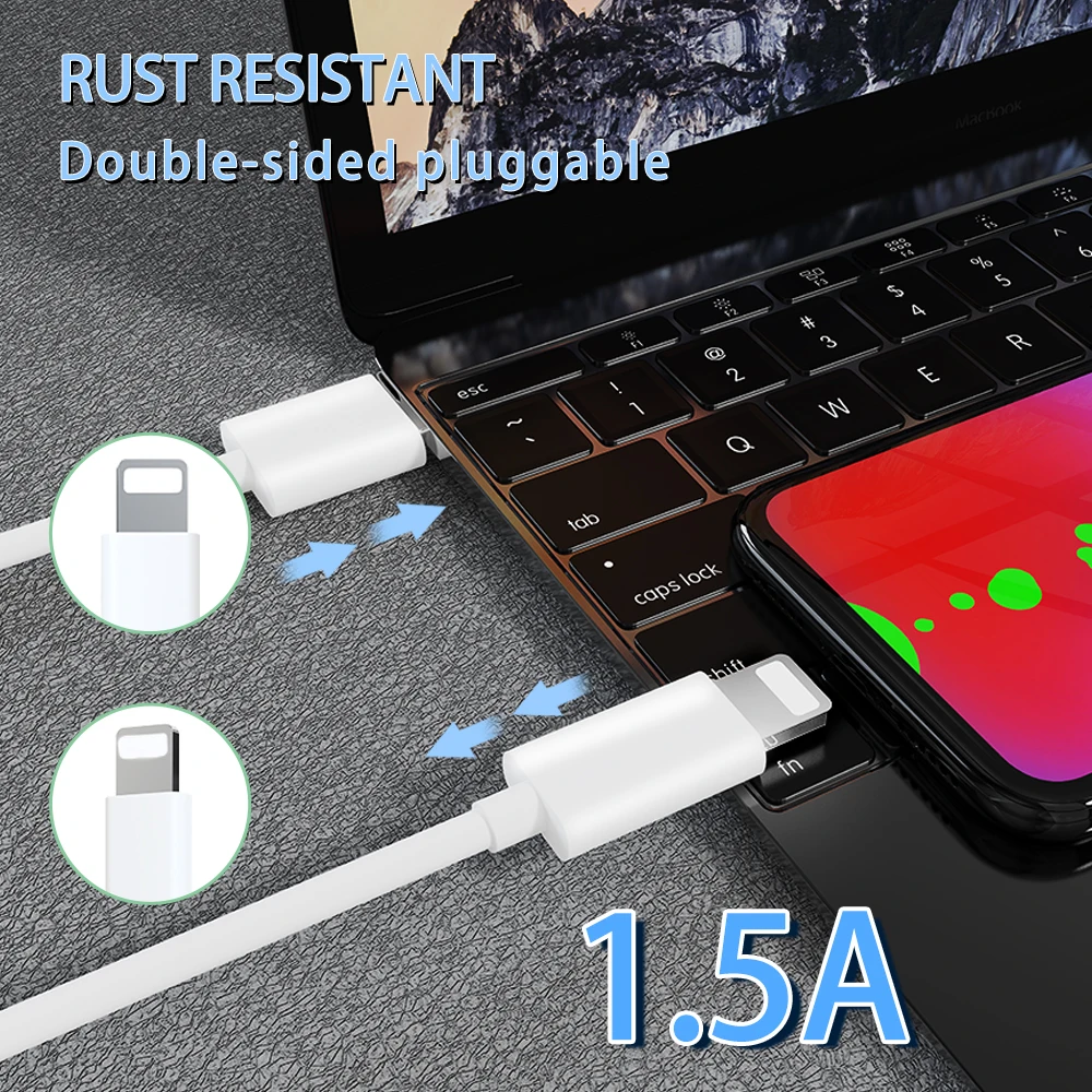 original quality mfi cerfitied light ning cable for i phone free sample fast charging 1.5A chargingB