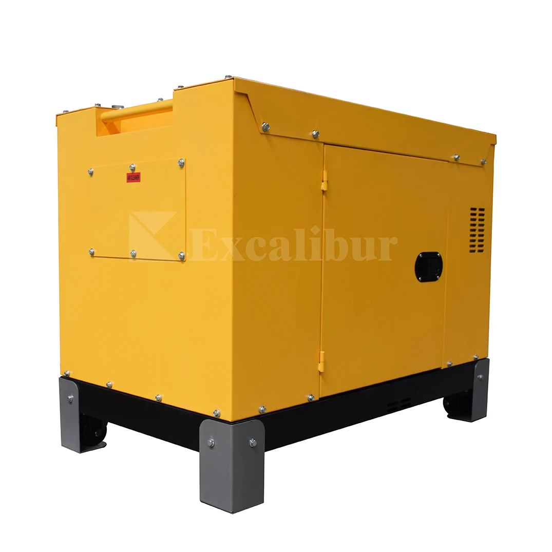 Excalibur Trailer Generator Air Cooled 10Kw 12Kw 15Kw 380V 400V Three Phase Diesel Generator For Industry Using