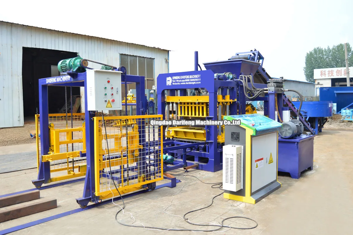 QT4-15 China Hydraulic Pressure Brick Making Machine Cement Brick Moulding Machinery Concrete Block Machine For Block Factory