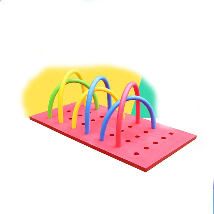 Bulk pool noodles foldable swim lake pool pad eva foam water swimming floating mat with holes