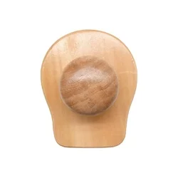 Natural Eco Friendly Wood Handle Hair Shampoo Massage Scalp Brush Silicone Scalp Hair Brush