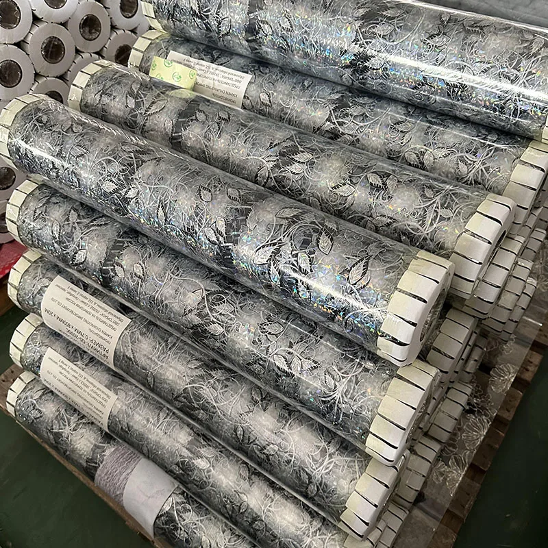 High quality Clear Laser roll plastic tablecloth super clear printed pvc film roll