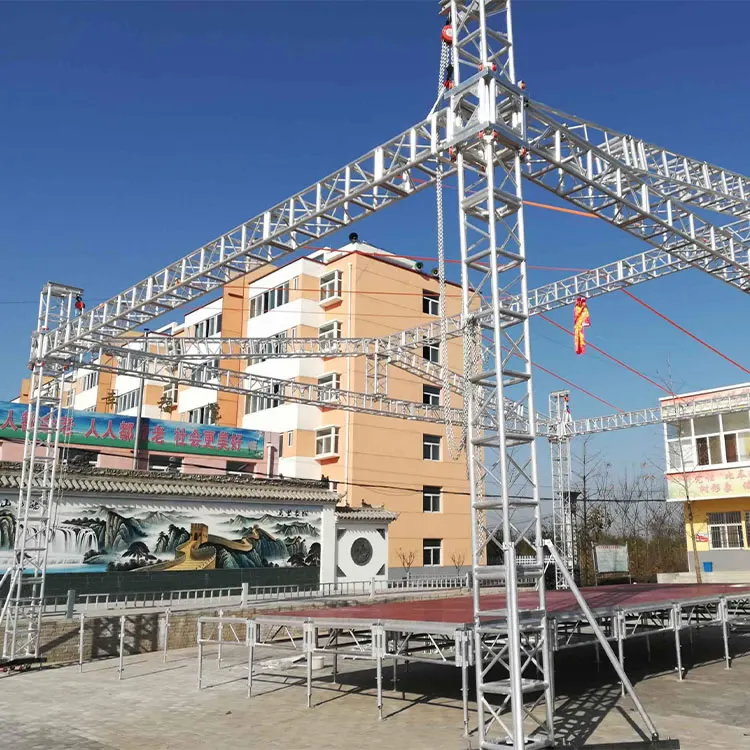 Aluminum Alloy Truss 400*400mm Triangle Plate Screw Truss Stage Light Truss