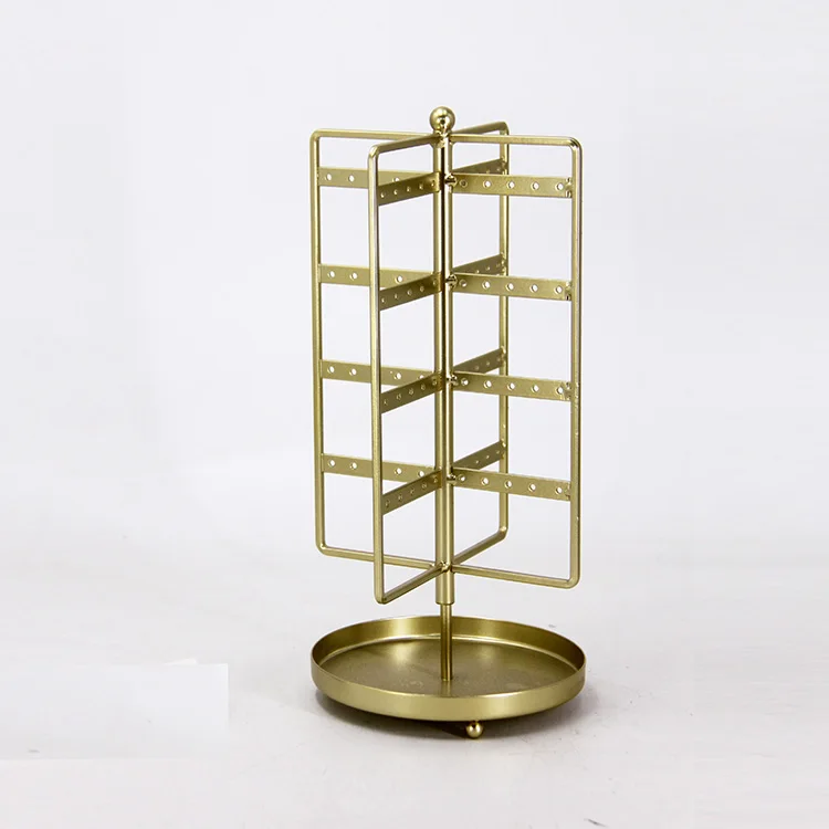 Fashion New 360 Rotating 4 tier Stud earring display Jewellery earrings organizer