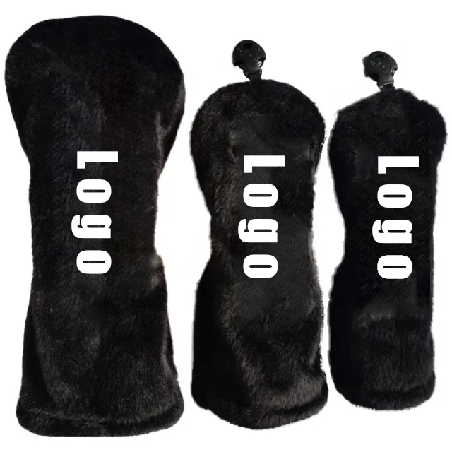 Custom logo golf driver fairway wood utility head cover golf team club headcovers set