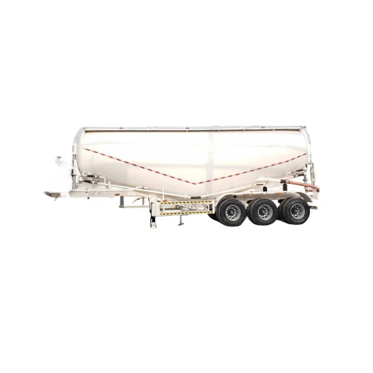 40cbm 45cbm 40 Ton Unloading Powder Material Transport Bulker Silo Carrier Bulk Cement Tank Semi Truck Trailer