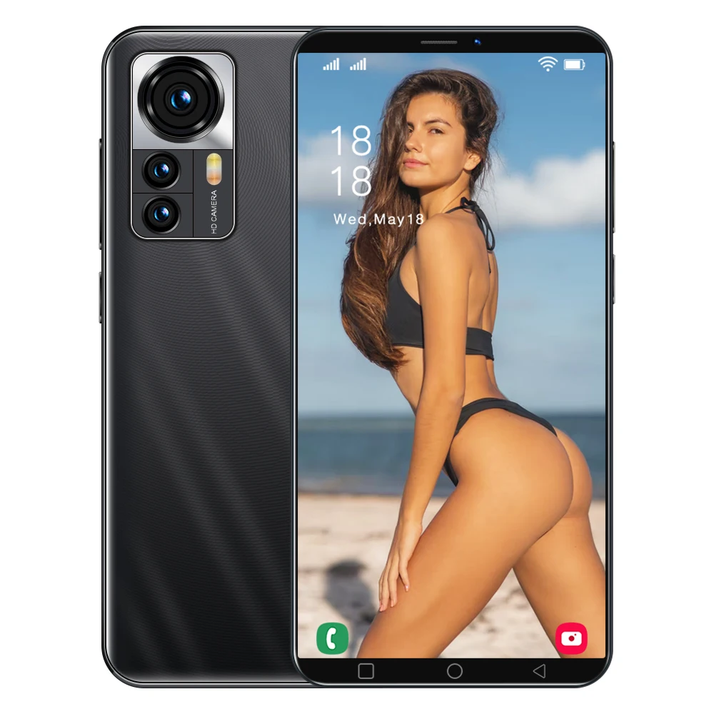 Brand hot sales 12pro face Unlocked Clear portrait mode Business Strong signal mobile phones