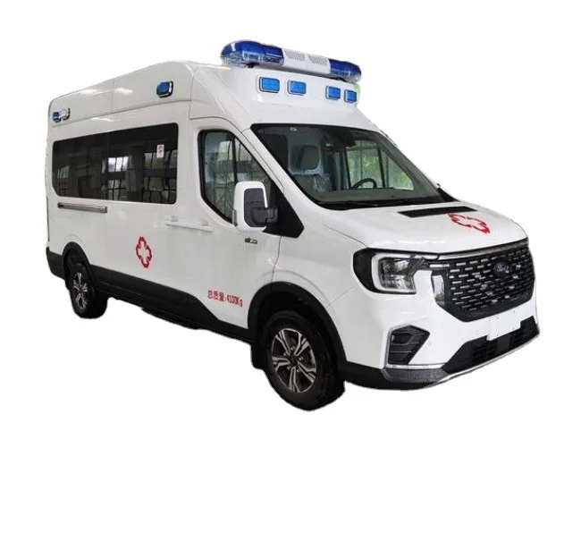 2024 Brand New Diesel Hospital Ambulance Vehicle V363 Transit Van ABS Interior Manual Medical Monitoring System Sale