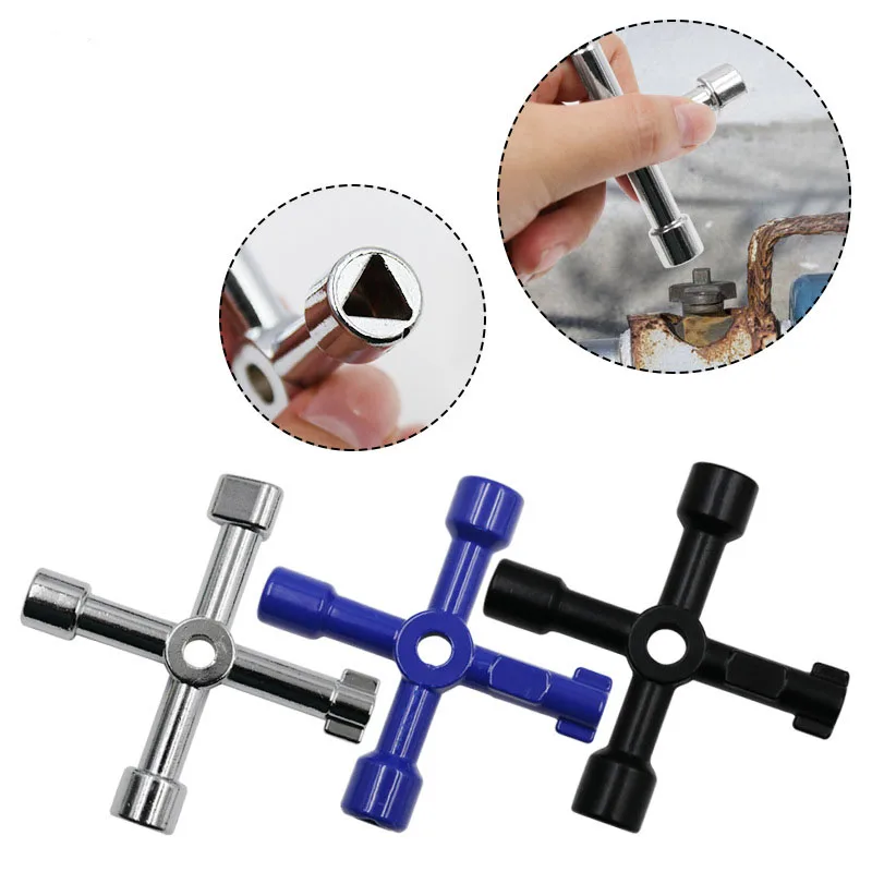 High Quality Multi-Functional Electric Control Cabinet Universal Triangle Cross Key Wrench For Elevator Water Meter Valve Square