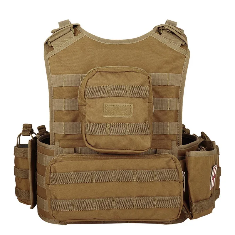 Multifunctional Waterproof Tactical Vest for Outdoor Survival Training Detachable and Reconfigurable Chest Vest