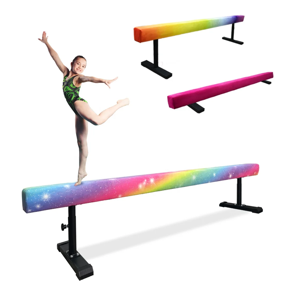 Hot Sale Wood Sensory Adjustable Balance Beam Gymnastics Equipment Balance Beam Kids