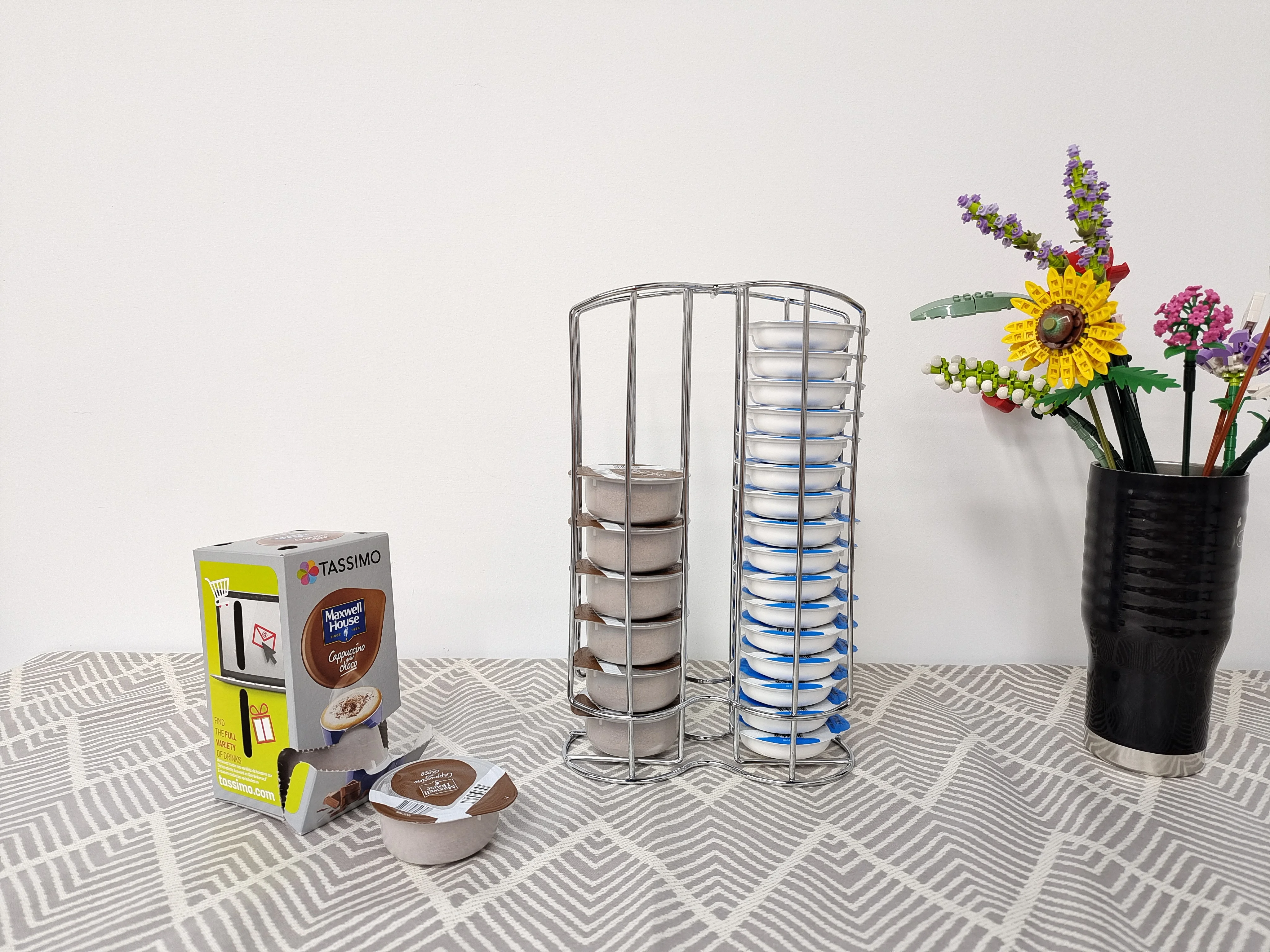 Tassimo coffee pod holder compatible with bartesian cocktail capsule finishing rack storage rack display rack