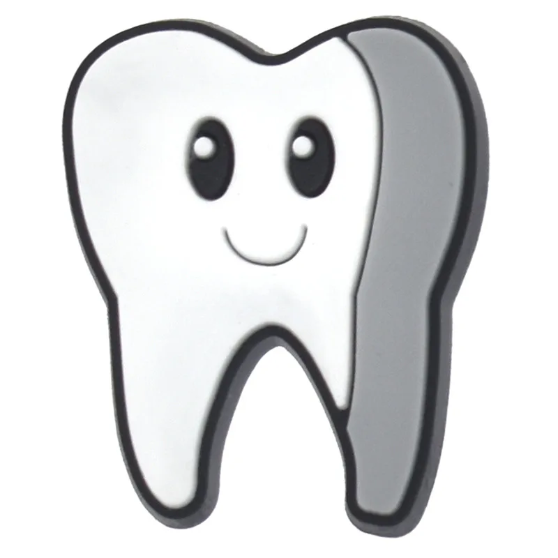 Hot selling anime New Dental series croc shoe charms high quality shoes decoration charms for cartoon clog charms