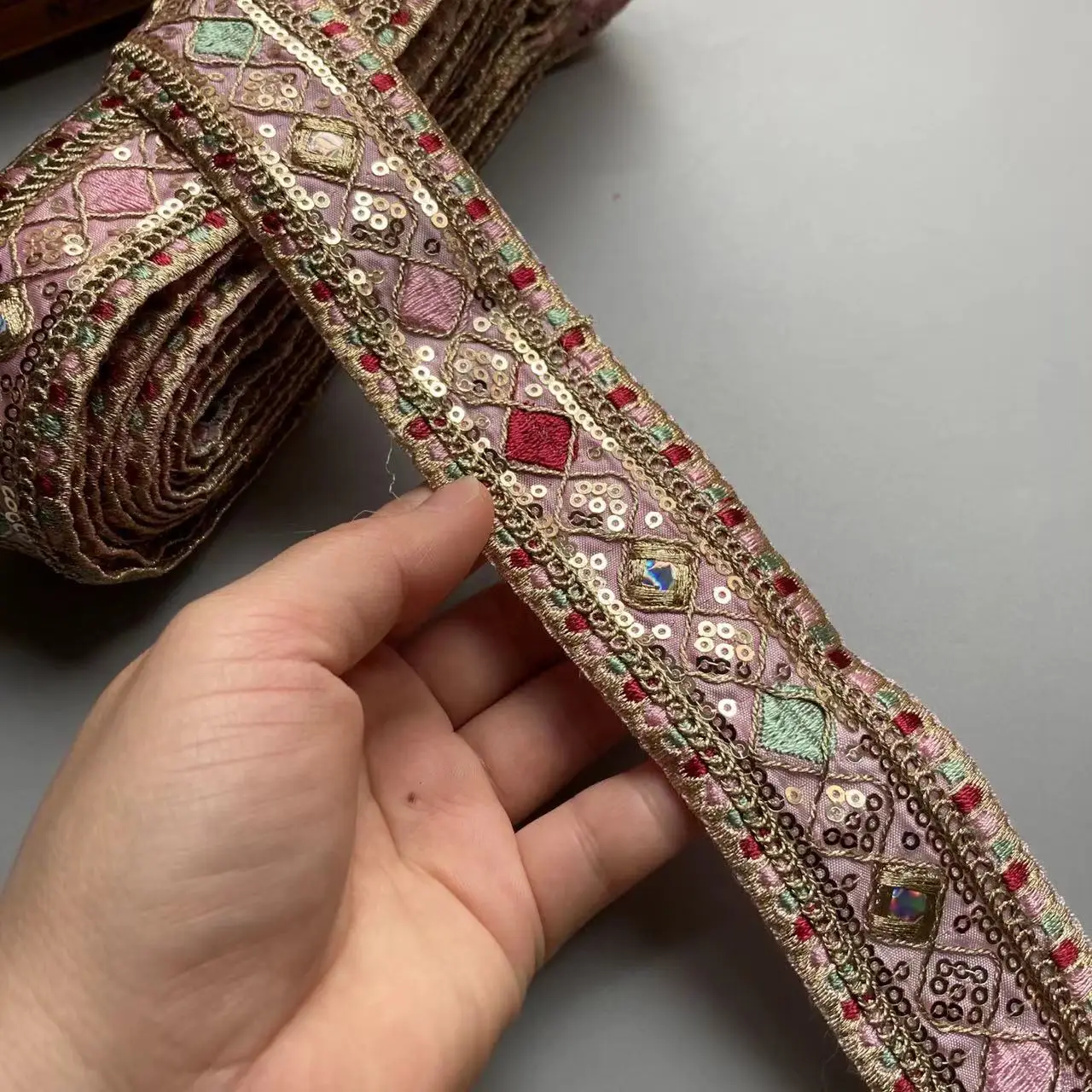 Embroidery Flower DIY Sewing Accessories for Curtain Shoes Clothing  Lace Fabric Trim Ribbon