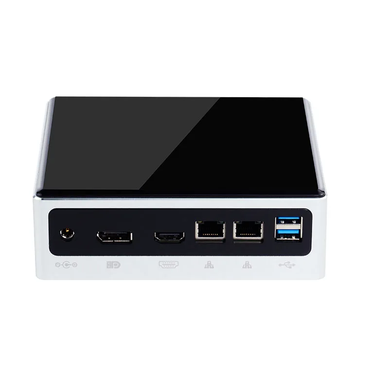 X86 Fanless Barebone System OEM ODM I3 I5 I7 Lower Power DC 12V 3A 5A Quad core Desktop Computer Industrial OEM Mini PC