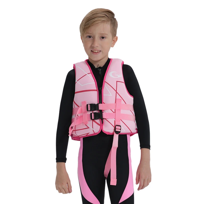 Customized Kids Age 3-7 85-125cm Infant Baby Boys Girls Neoprene EPE Foam Waterpark Safety Floating Vest Life Jacket