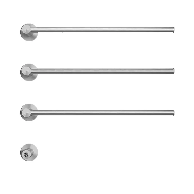 Modern Bathroom Chrome Plated Glossy Towel Radiator Towel Heater Thermostat Electric Towel Rack