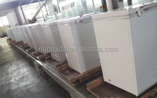 12V DC solar deep chest freezer with battery powered freezer solar refrigerator with solar panel