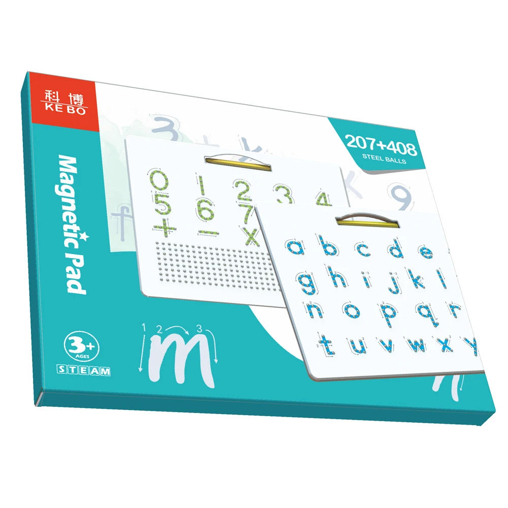 Double-sided magnetic alphabet board educational magpad magnetic writing board for kids