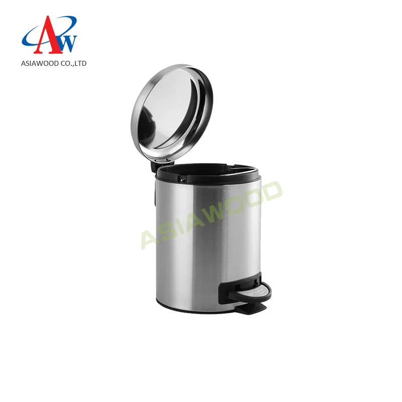 Best quality powder coating pink metal dust cleaner bin