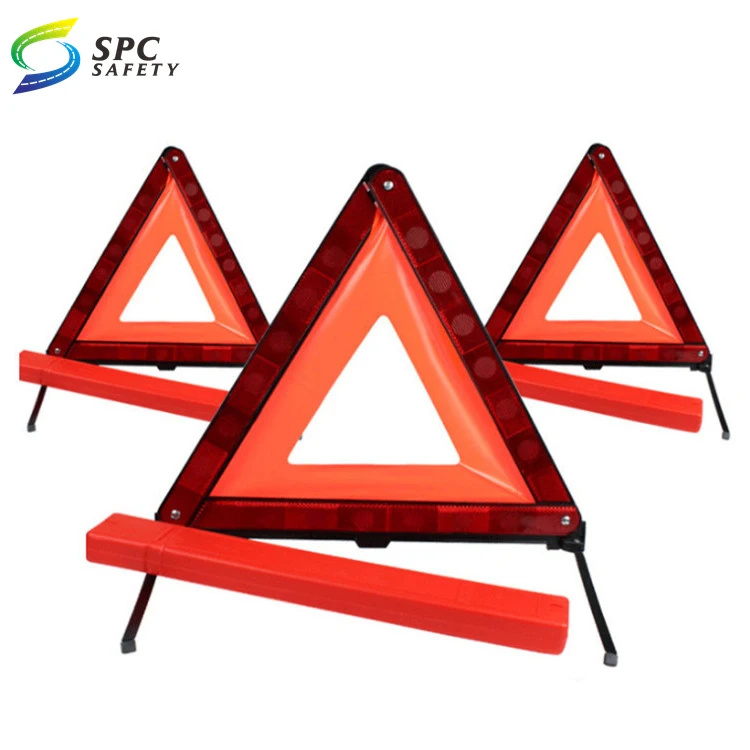Roll up foldable Road traffic hazard Tent caution sign stand construction site safety warning tripods with barricade light