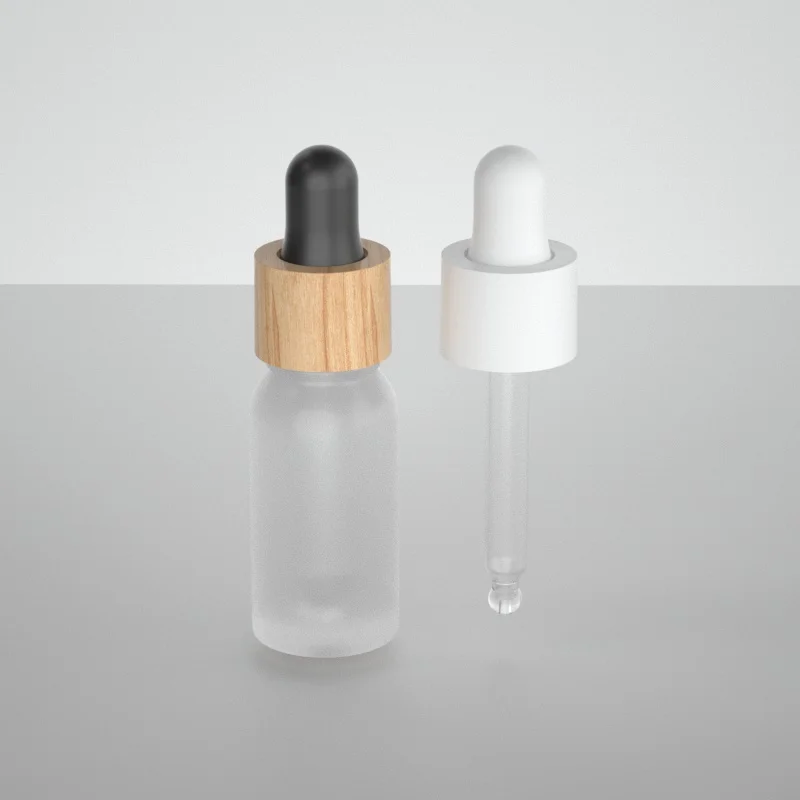 18/410 18/415 Plastic Dropper shiny gold silver smooth glass pipette aluminum dropper