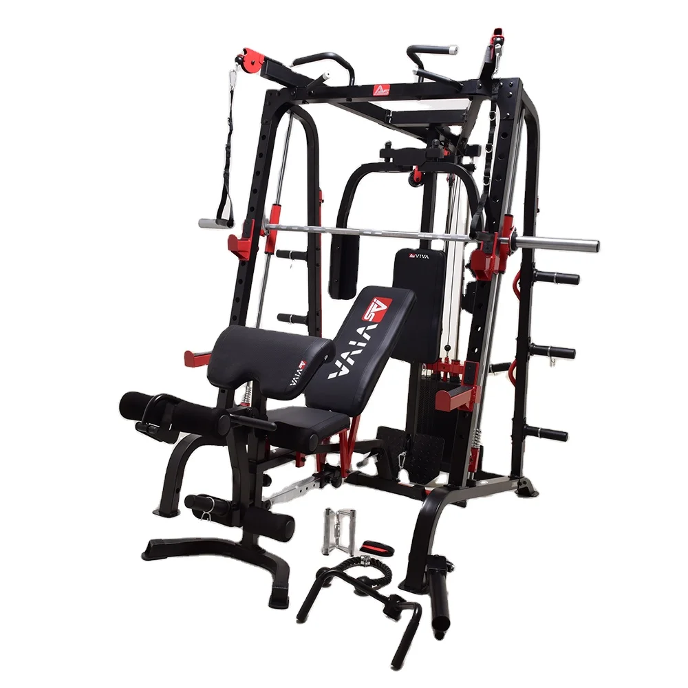 Multifunction Home Gym Exercise Multi Function Station Equipment Smith Machine Power Rack Multi Function Station For Exercise