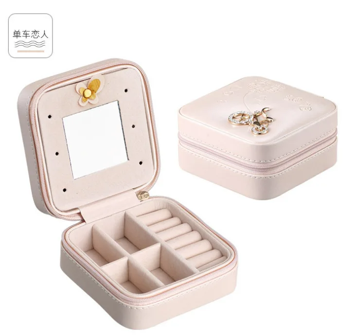 Jewelry Box Organizer Display Storage Case Gift Jewelry Box Travel Portable Storage Case for Earring Necklace Bracelet Ring Gift