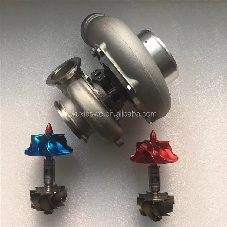 billet wheel GT3582R GT35 modify turbo ball bearing red blue